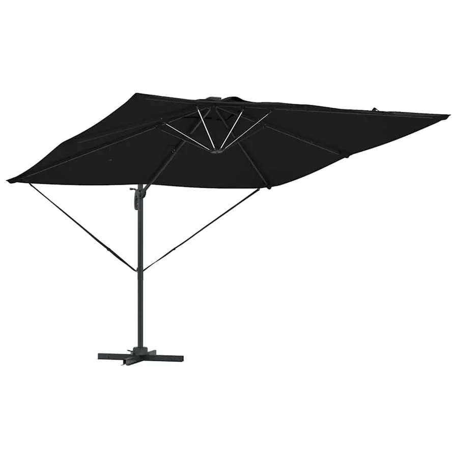 Parasol Noir 286 x 284 x 270 cm Aluminium et polyester - 5
