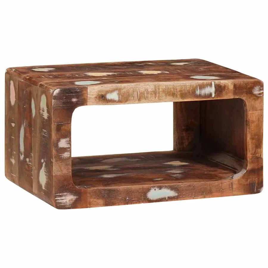 Table de chevet 2 pcs Marron Bois Recyclé Solide - 2