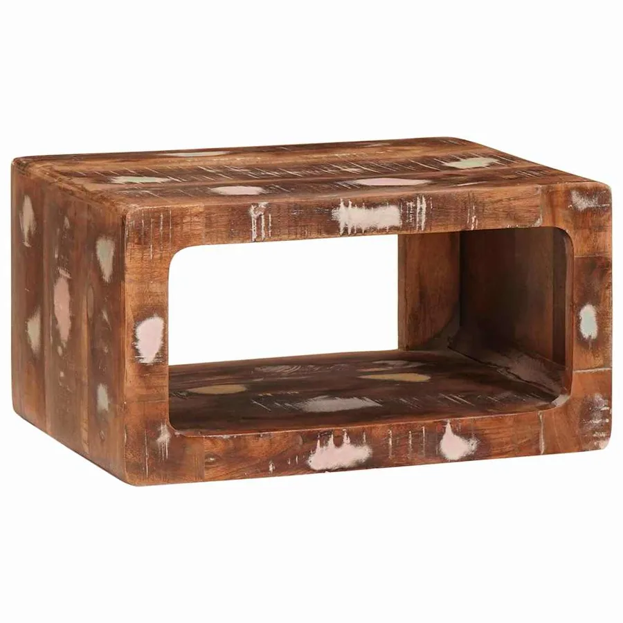 Table de chevet 2 pcs Marron Bois Recyclé Solide - 4