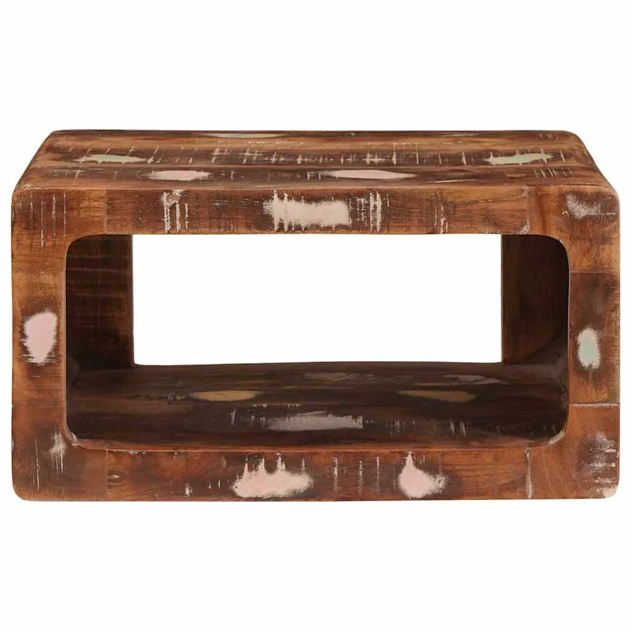 Table de chevet 2 pcs Marron Bois Recyclé Solide - 5