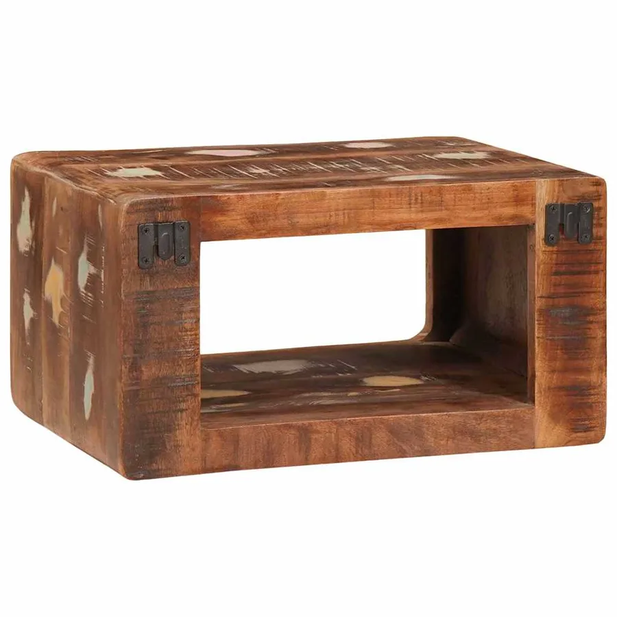 Table de chevet 2 pcs Marron Bois Recyclé Solide - 7