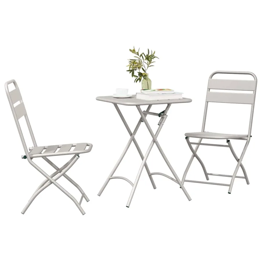 Ensemble bistrot 3 pcs Beige Acier - 3
