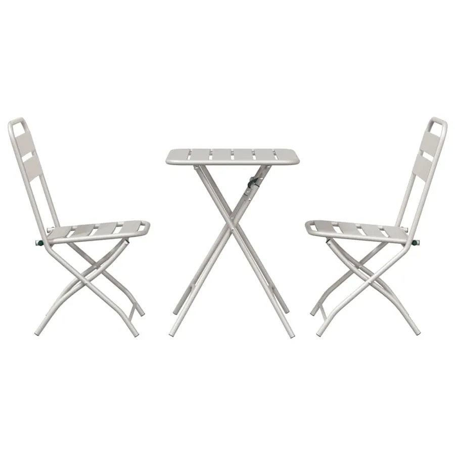 Ensemble bistrot 3 pcs Beige Acier - 7