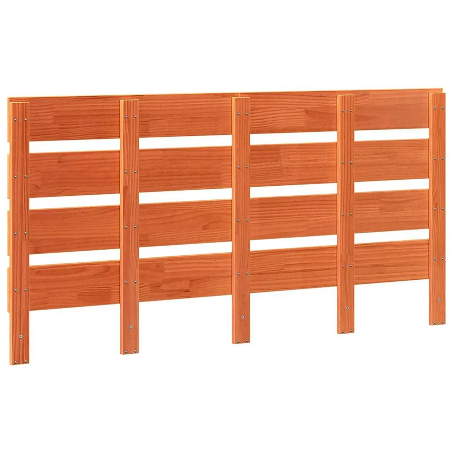 Tête de lit Brun cire 160,5 x 3 x 80 cm Pin massif - 3