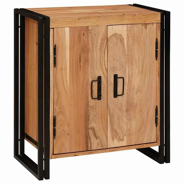Cabinet de chevet Marron 66 x 35 x 76 cm Bois d'acacia massif