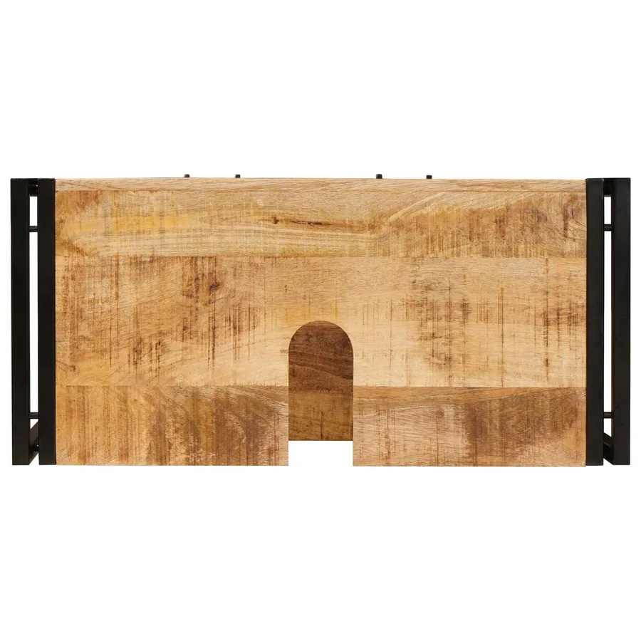 Armoire de coiffeuse avec tiroir Marron Bois de mangue massif - 9