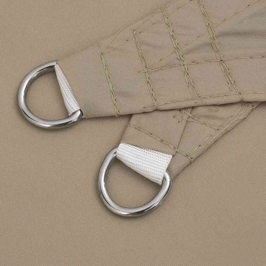 Voile d'ombrage taupe 2x2x2 m 100% polyester Oxford - 5