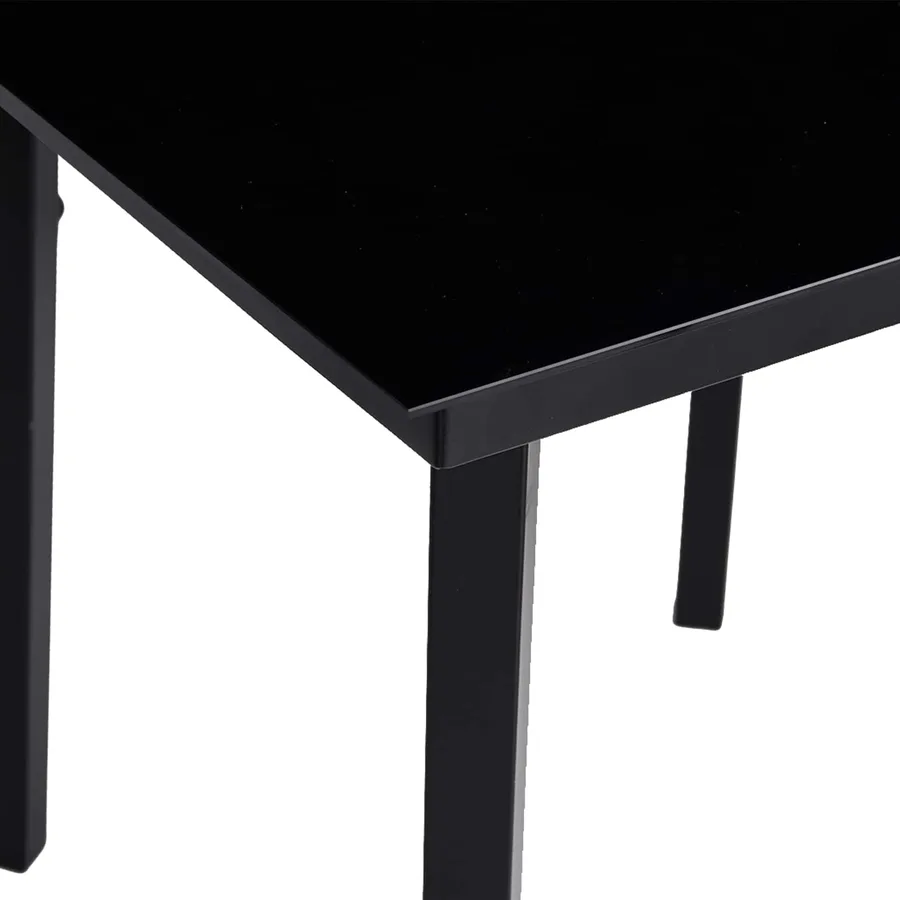 Ensemble de salle à manger pour jardin 5 pcs Gris clair - 11