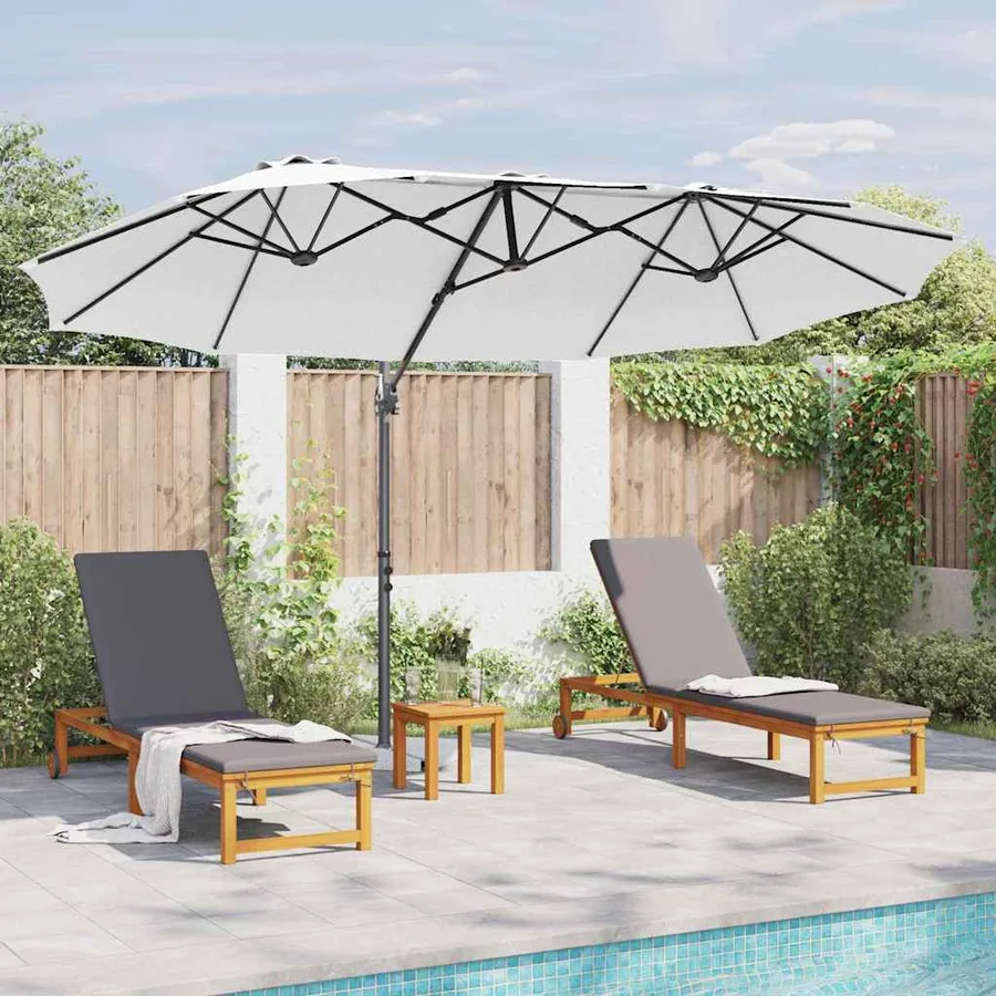 Parasol Sable 372 x 198 x 243 cm Polyester et Aluminium - 4