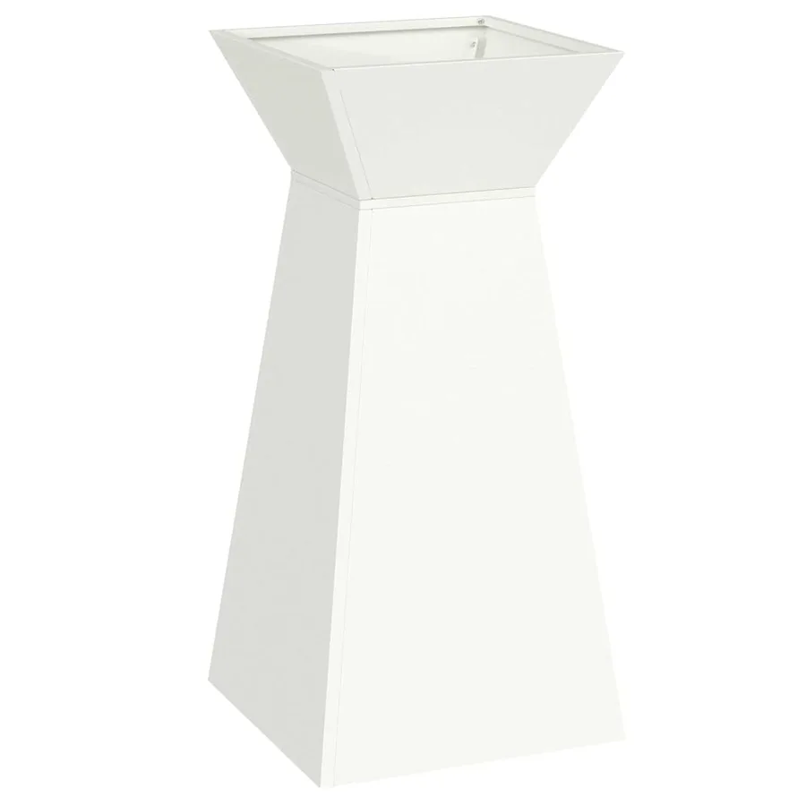 Jardinière à pilier 2 pc Blanc 35 x 35 x 73 cm - 5