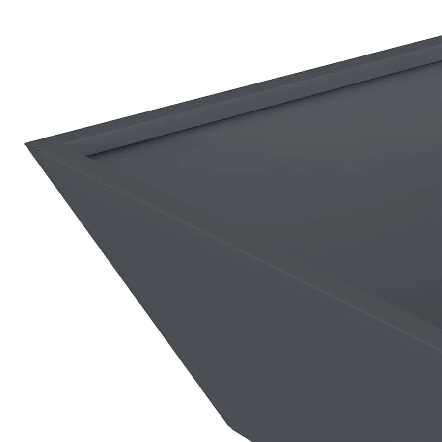 Cache-pot de jardin 5 pc Anthracite 50 x 50 x 15 cm - 10