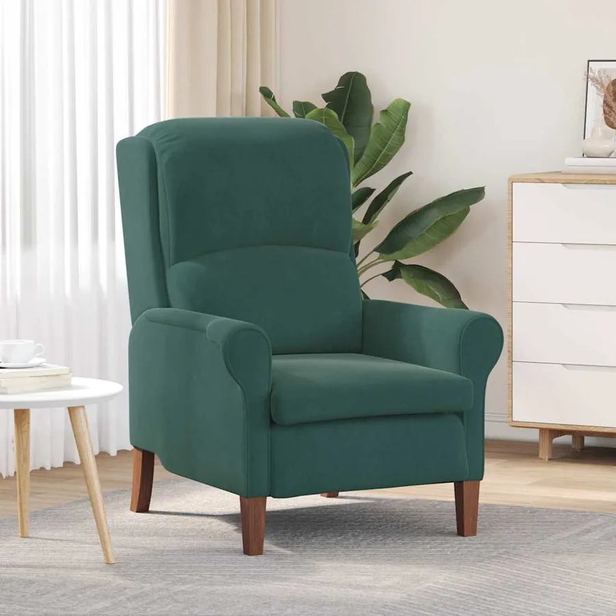 fauteuil Vert foncé Velours