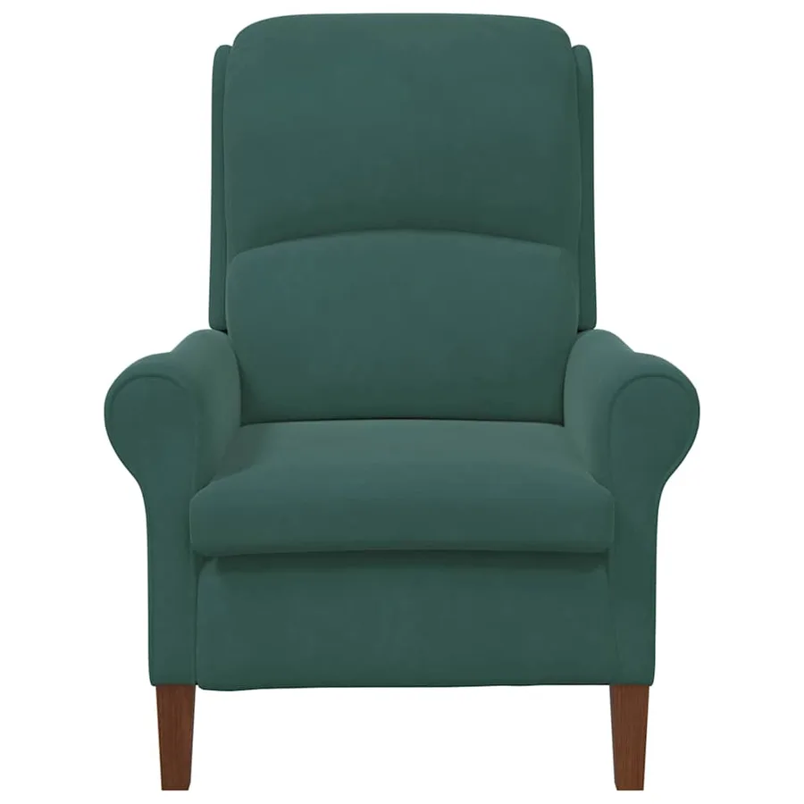 fauteuil Vert foncé Velours - 4
