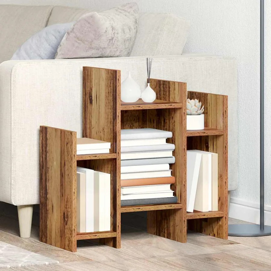 Meuble d'appoint Bois ancien 60 x 26 x 60 cm Bois d'ingénierie
