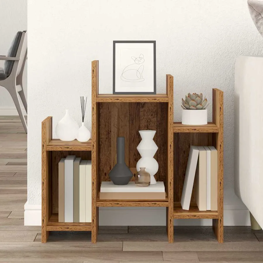 Meuble d'appoint Bois ancien 60 x 26 x 60 cm Bois d'ingénierie - 4