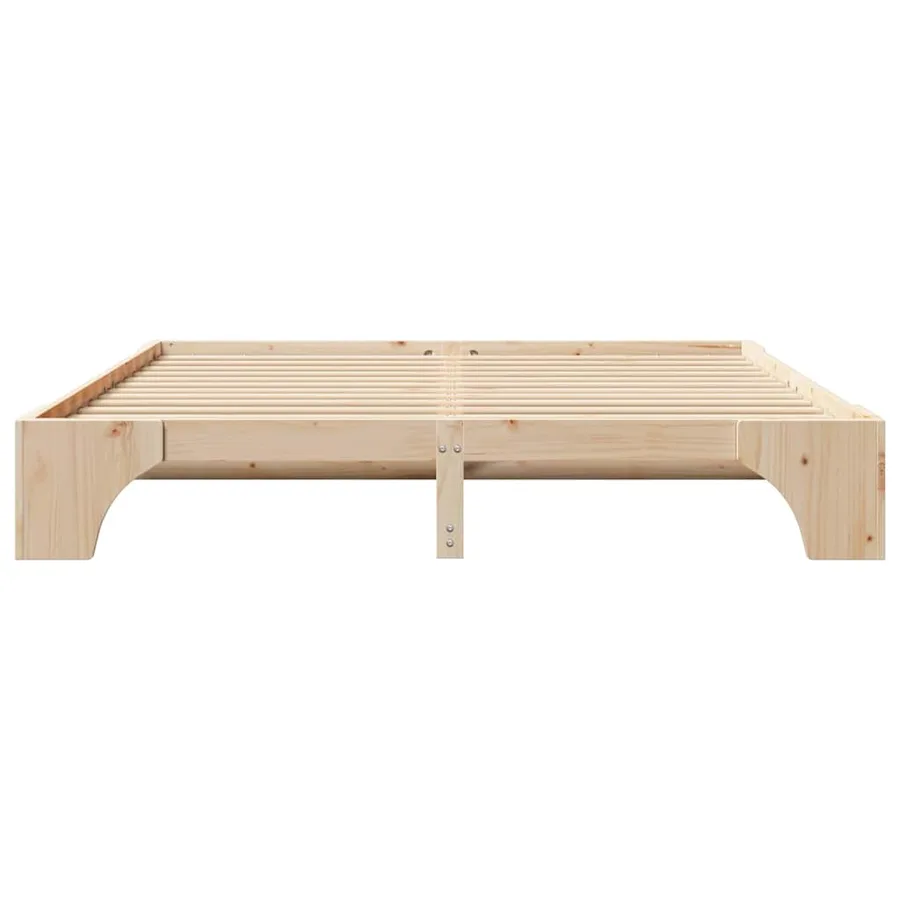 Cadre de lit Naturel 180 x 200 cm Pin massif - 5