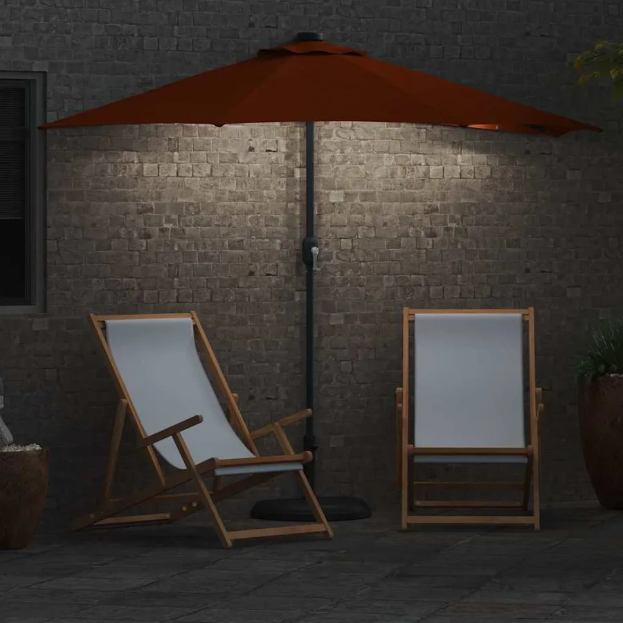 Parasol de jardin Terre cuite 294 x 150 x 224 cm - 4