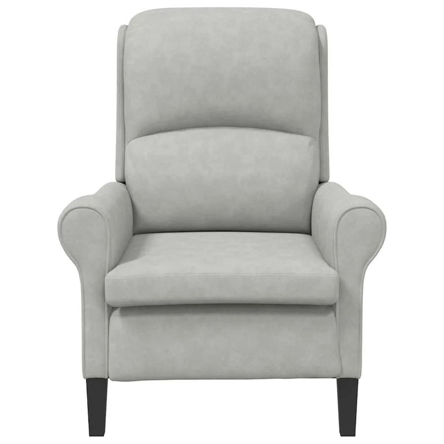 fauteuil Gris clair 76 x 94 x 102 cm Microfibre - 4