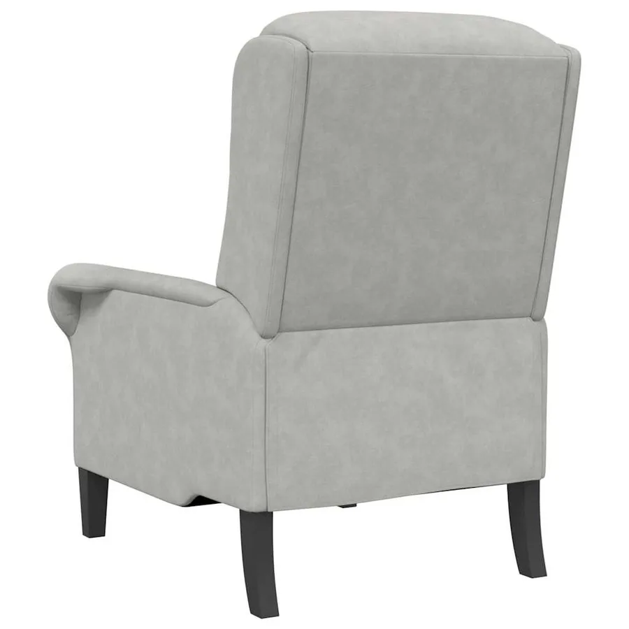 fauteuil Gris clair 76 x 94 x 102 cm Microfibre - 6