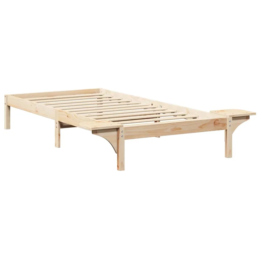 Cadre de lit Naturel 100 x 200 cm Pin massif - 7