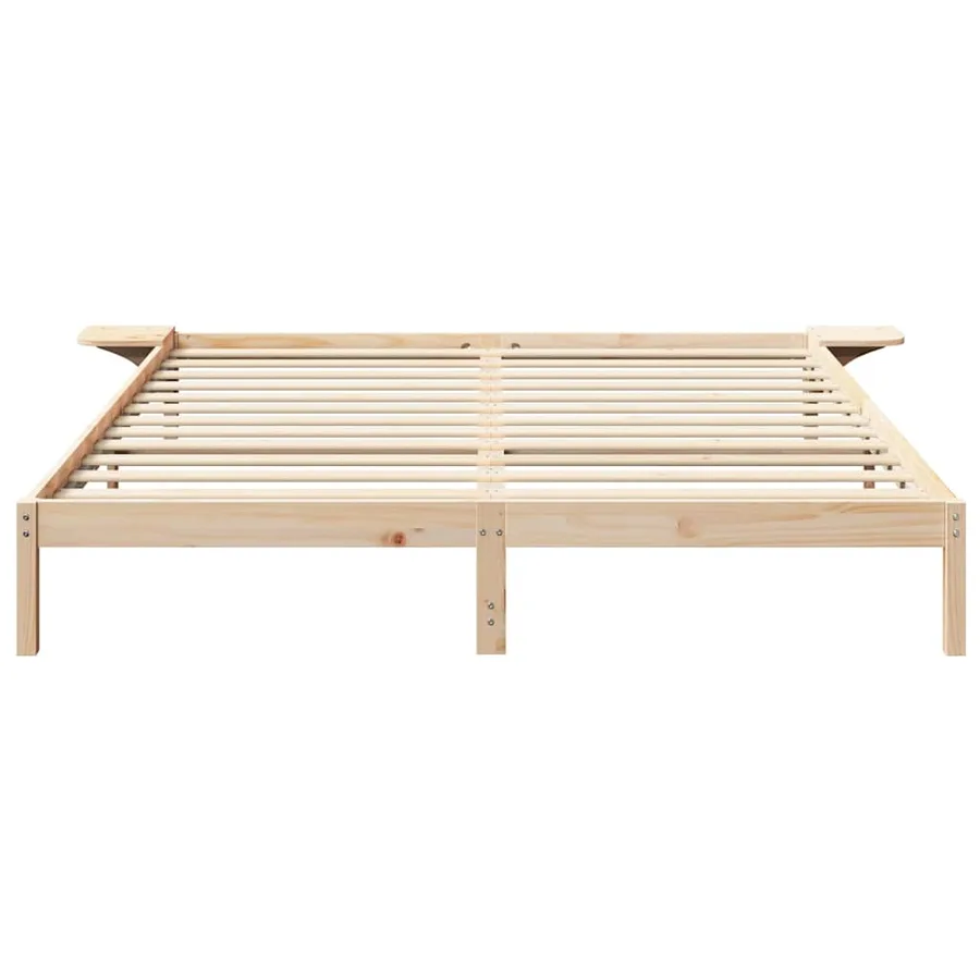 Cadre de lit Naturel 180 x 200 cm Pin massif - 5