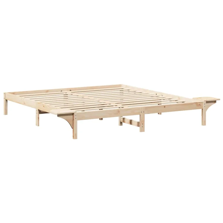 Cadre de lit Naturel 180 x 200 cm Pin massif - 7