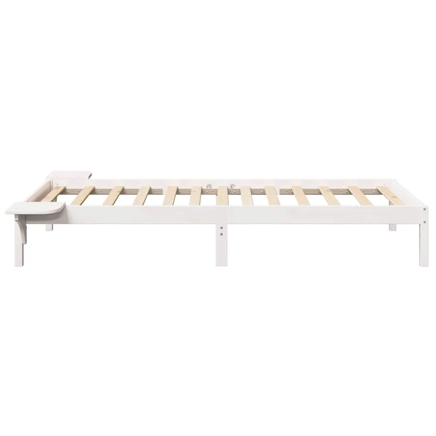 Cadre de lit Blanc 80 x 200 cm Pin massif - 6