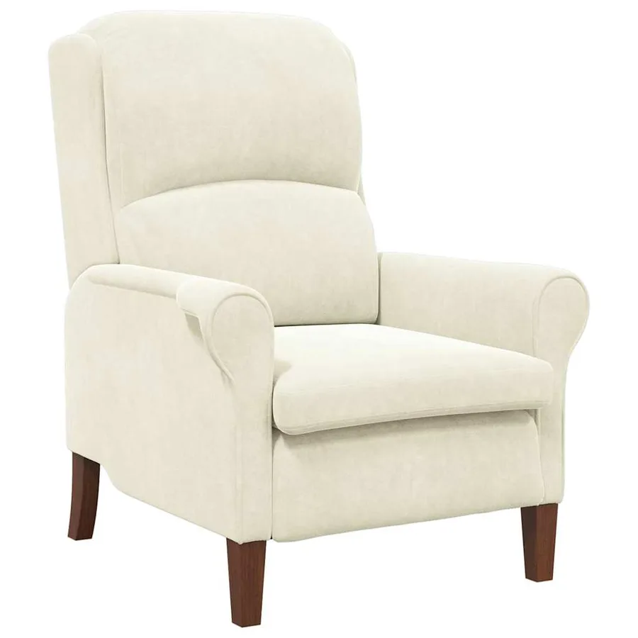 fauteuil Crème Velours - 2