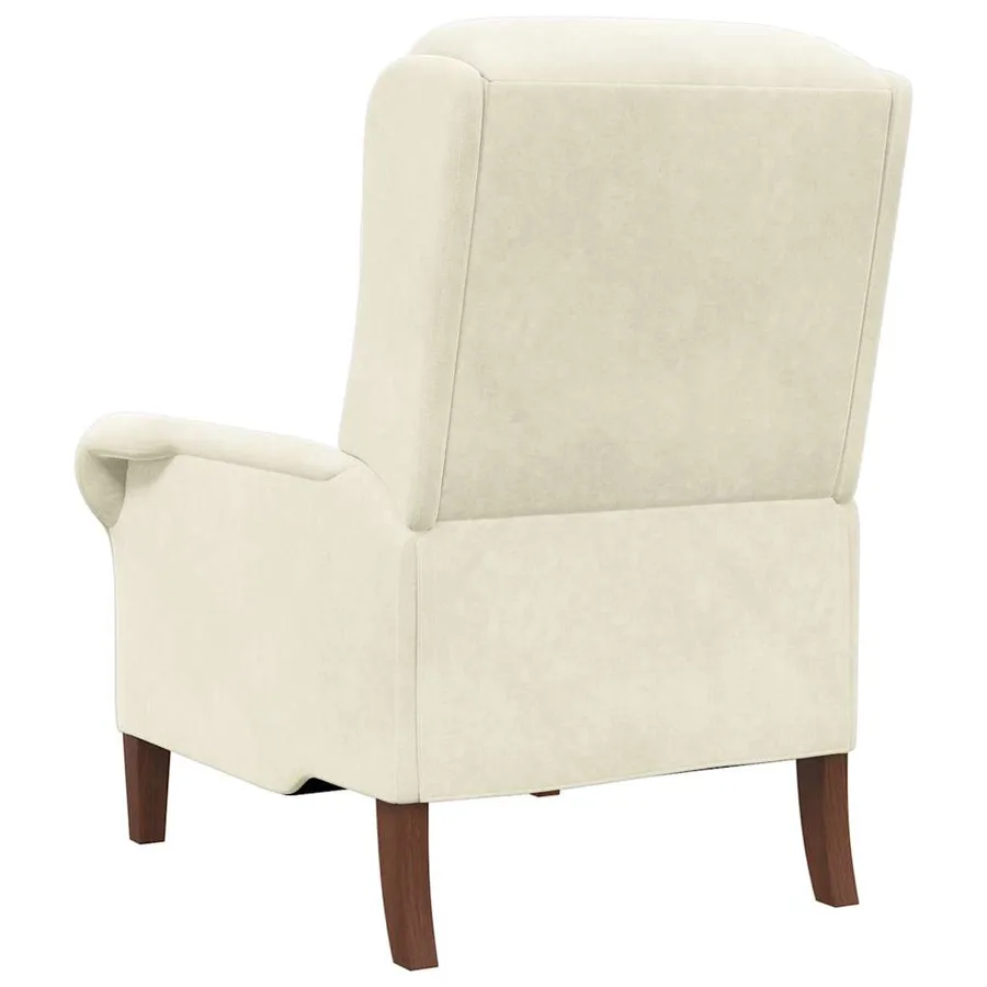 fauteuil Crème Velours - 6