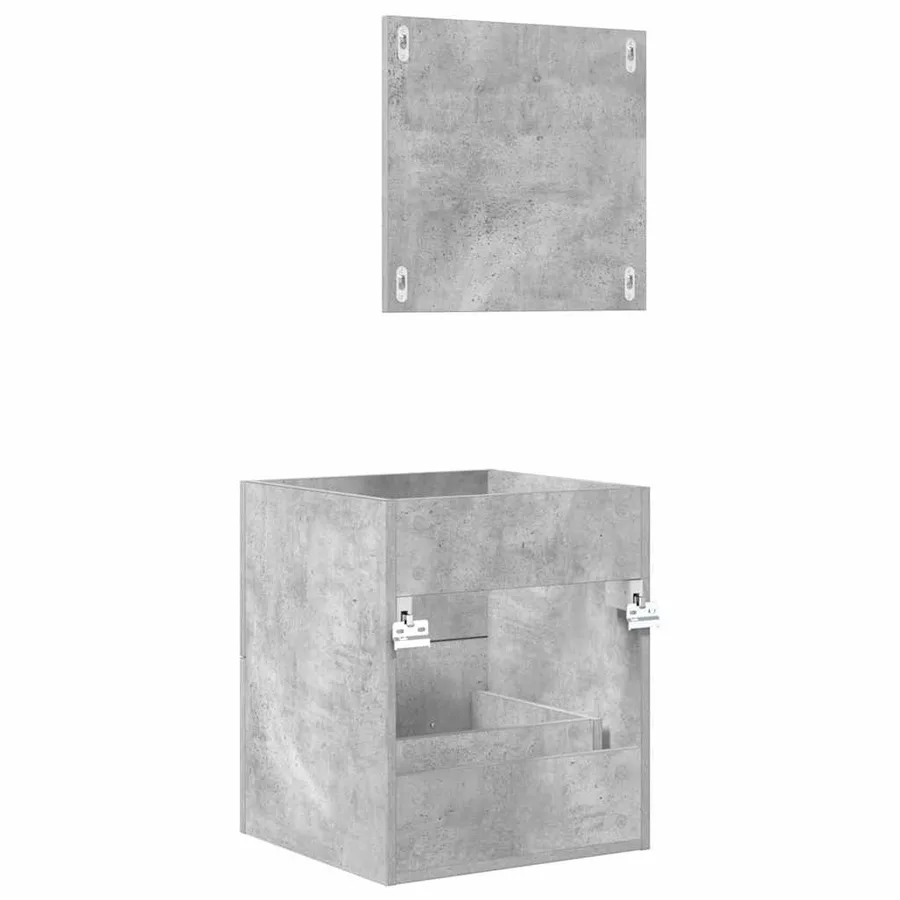 Ensemble de mobilier de salle de bain Gris 41 x 38,5 x 48 cm - 8