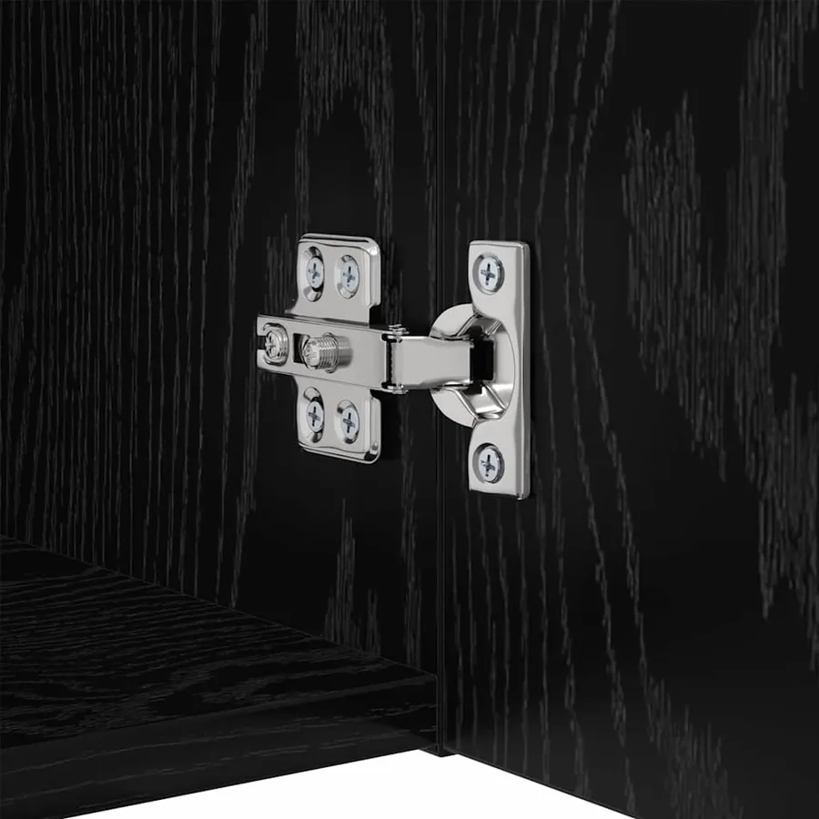 Ensemble meuble TV 5 pcs Chêne noir Bois d'ingénierie - 8