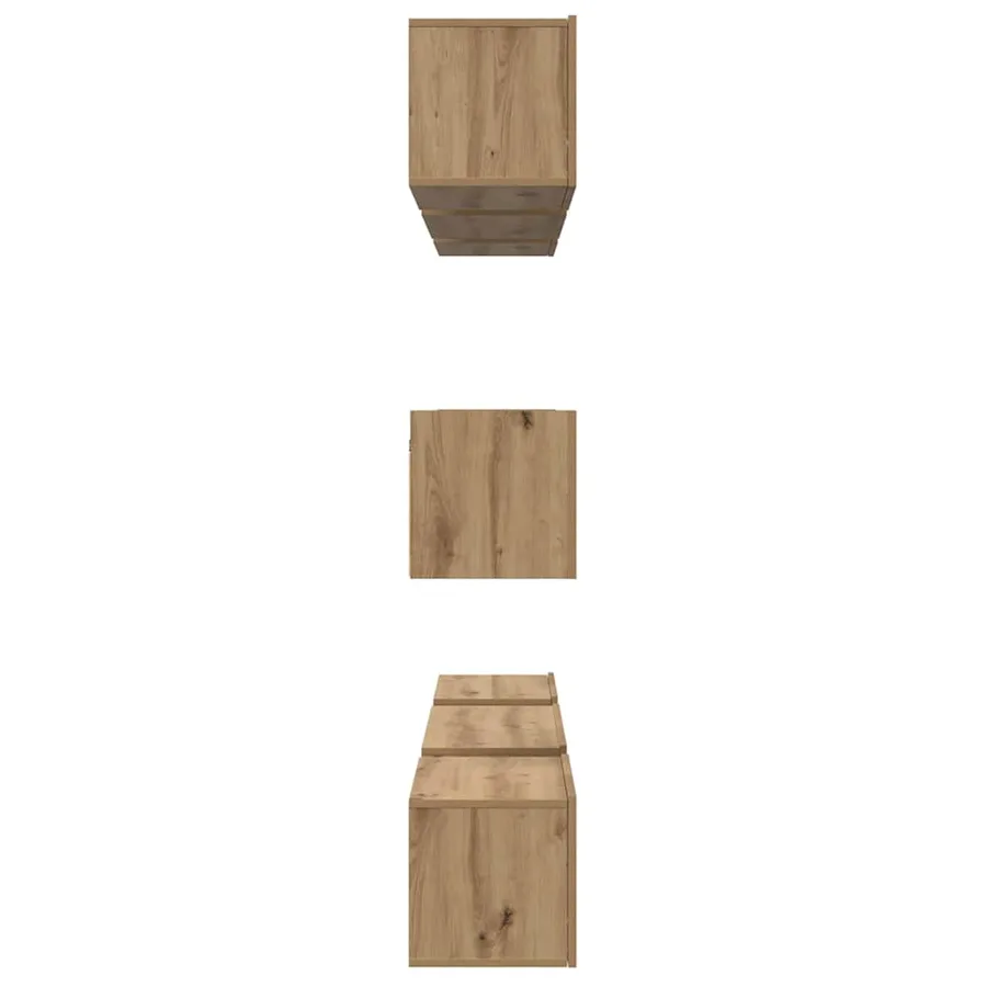 Ensemble meuble TV 8 pcs Chêne artisanal Bois d'ingénierie - 9