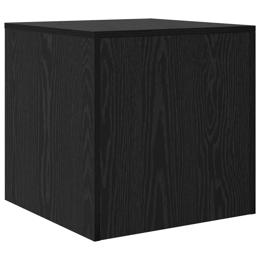 Table basse 3 pcs Chêne noir Bois d'ingénierie - 9