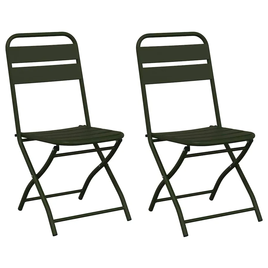 Chaise de jardin pliante 2 pcs Moutarde 42 x 52 x 82 cm - 15