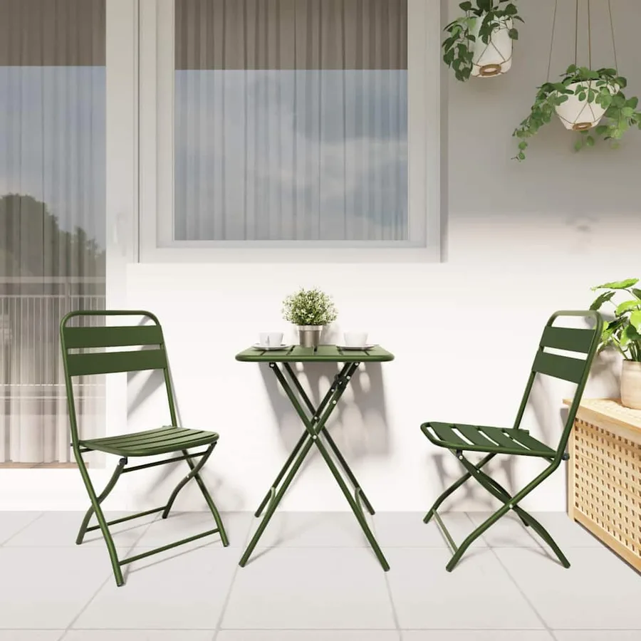 Chaise de jardin pliante 2 pcs Moutarde 42 x 52 x 82 cm - 16