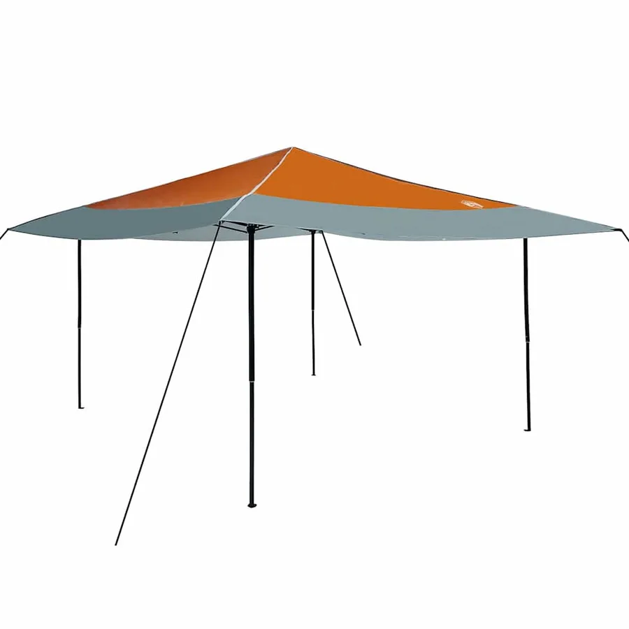 Tente à abri Orange 395 x 395 x 251 cm tissu - 2