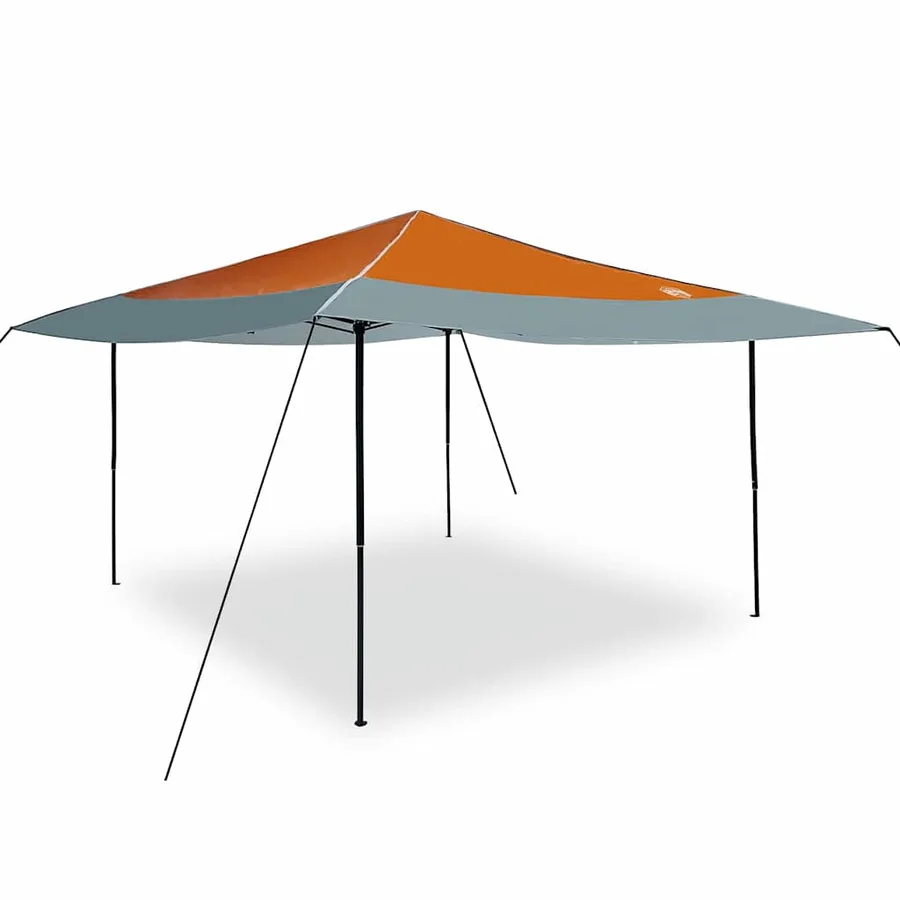 Tente à abri Orange 395 x 395 x 251 cm tissu - 4