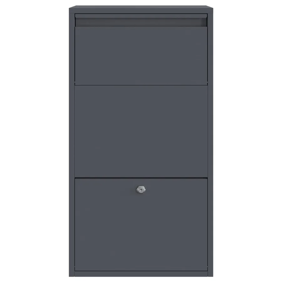 Boîte de dépôt de colis Anthracite 44 x 22 x 82 cm Acier - 5