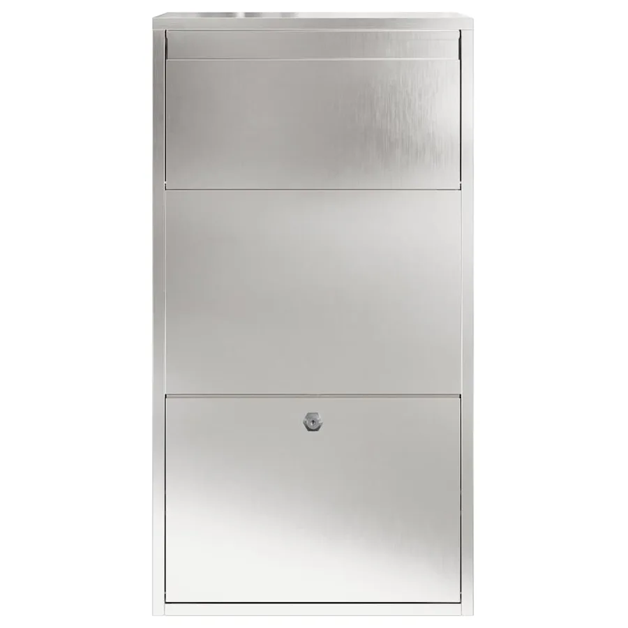 Boîte de dépôt de colis avec stockage Argenté 44 x 22 x 82 cm - 5