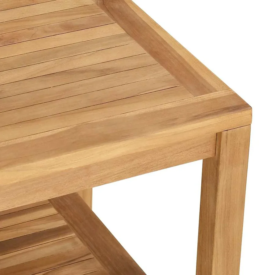 Table basse Marron 60 x 60 x 45 cm Bois de teck massif - 9