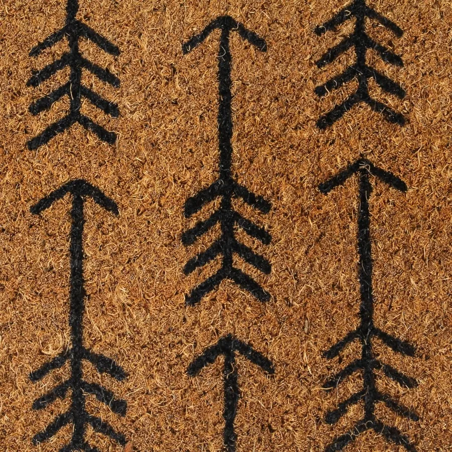 Tapis de porte naturel 45x75 cm fibre de coco touffeté - 5