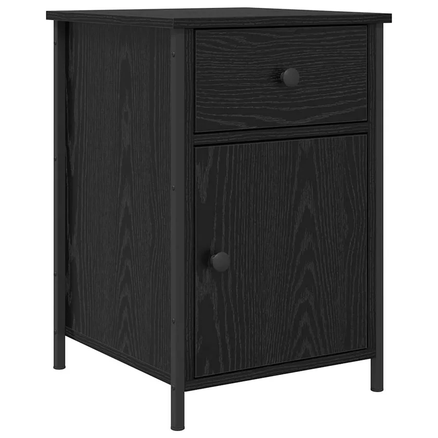 Cabinet de chevet avec tiroir 2 pcs Chêne noir 40 x 42 x 60 cm - 5