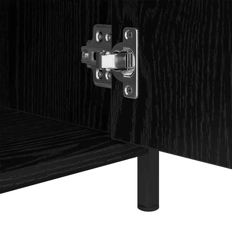 Cabinet de chevet avec tiroir 2 pcs Chêne noir 40 x 42 x 60 cm - 8