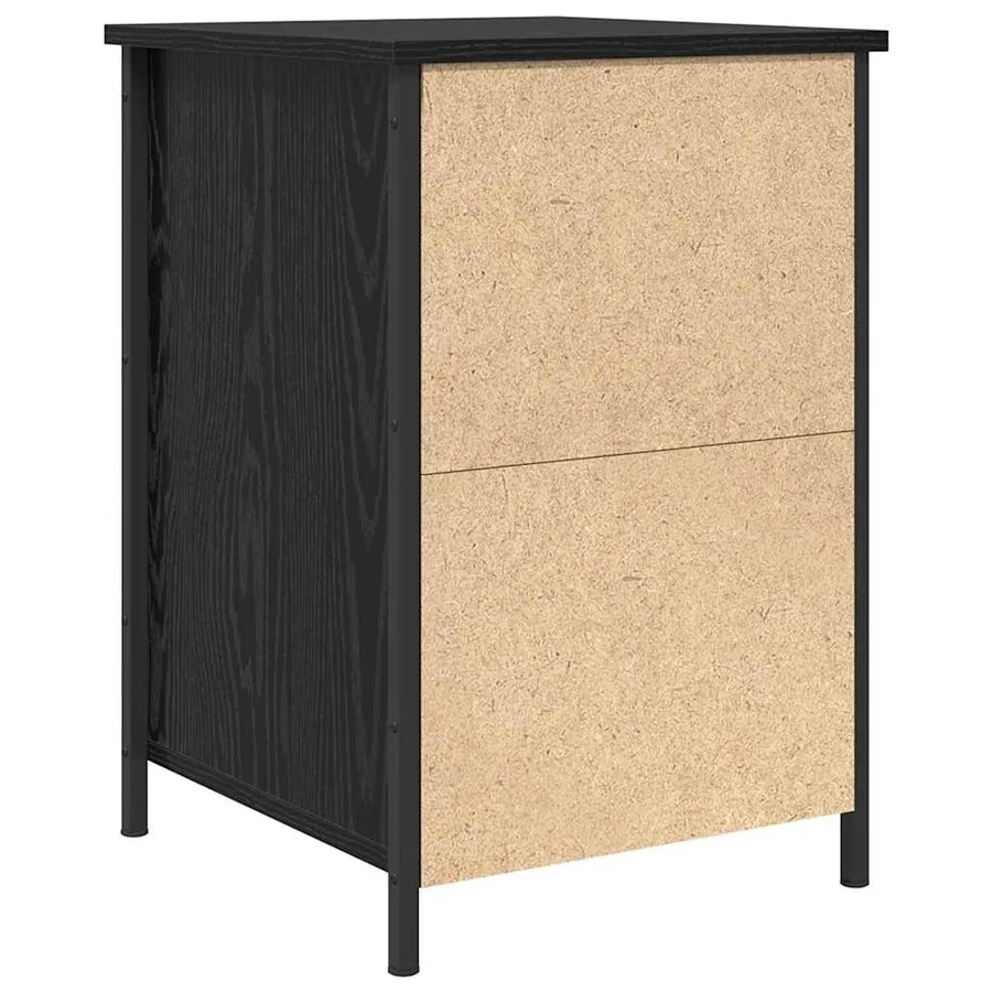 Cabinet de chevet avec tiroir 2 pcs Chêne noir 40 x 42 x 60 cm - 9