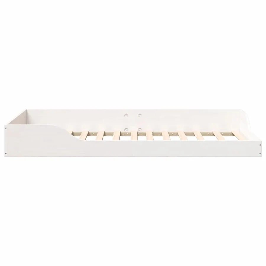 Cadre de lit Blanc 75 x 190 cm Pin massif - 6