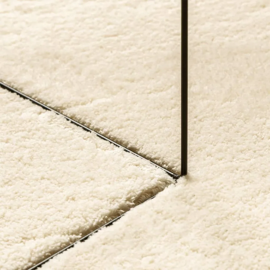 Tapis HUARTE à poils courts doux et lavable crème 60x110 cm - 8