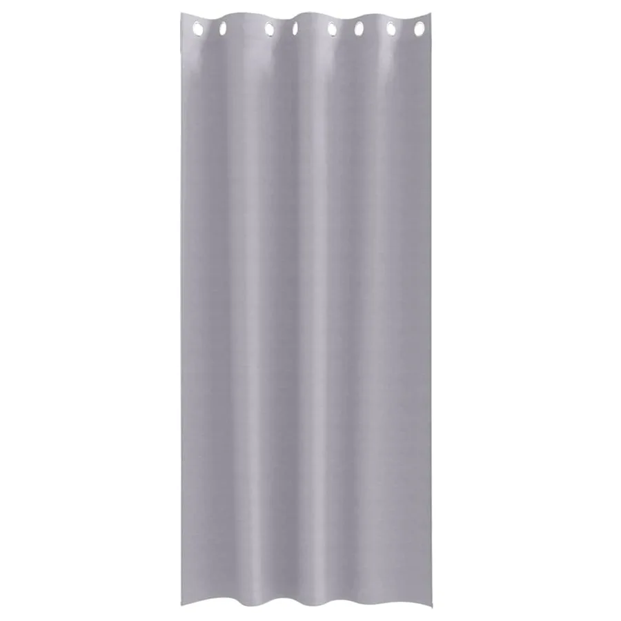 Rideaux occultants avec anneaux 2 pcs Gris métal 245 x 140 cm - 4