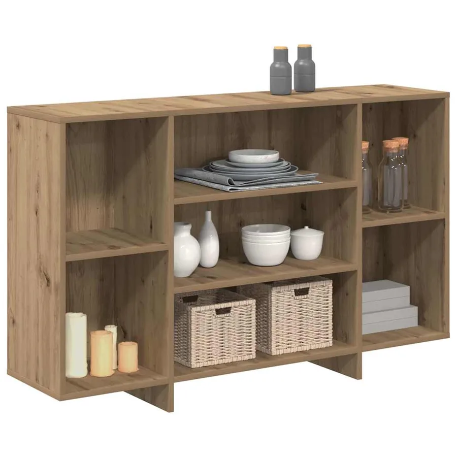 Buffet Chêne artisanal 120 x 30 x 75 cm Bois d'ingénierie - 3