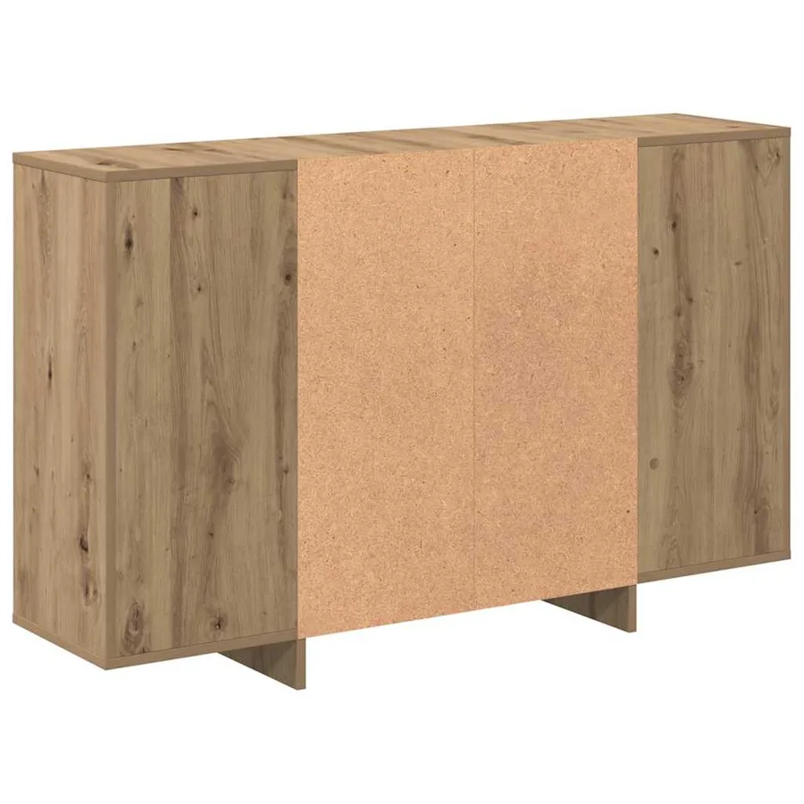 Buffet Chêne artisanal 120 x 30 x 75 cm Bois d'ingénierie - 7