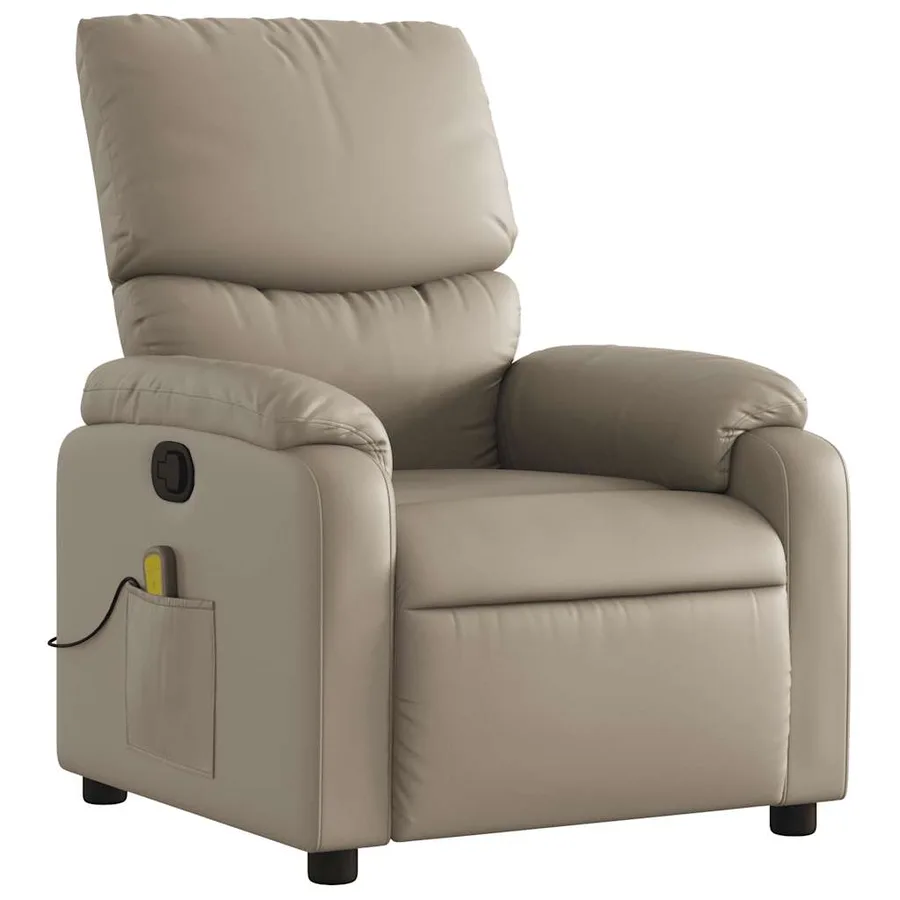 Fauteuil de massage inclinable Cappuccino Similicuir - 3